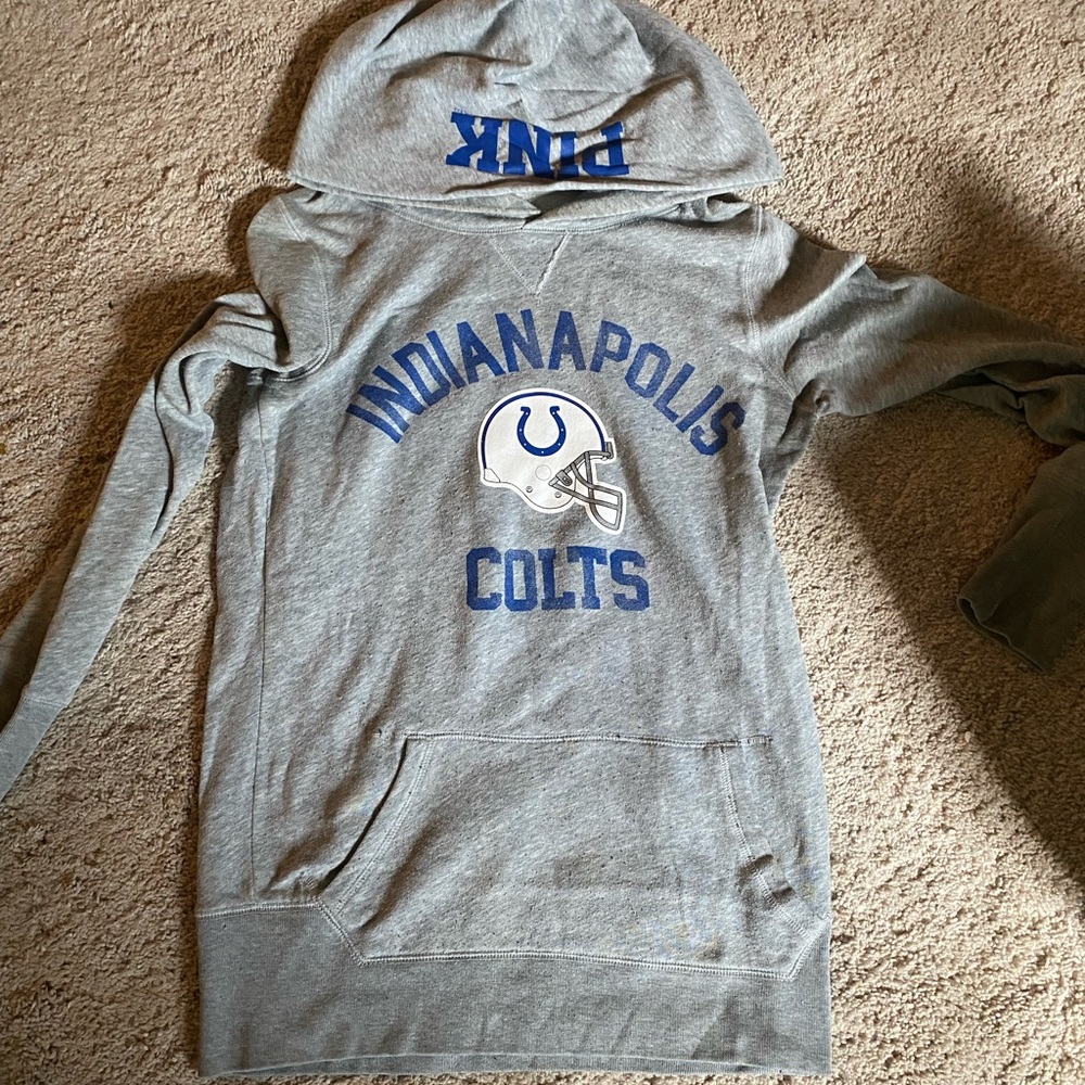 Small PINK Colts hoodie